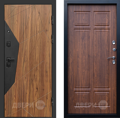 Входная металлическая Дверь Престиж Avangard Премиум Орех темный в Электростали