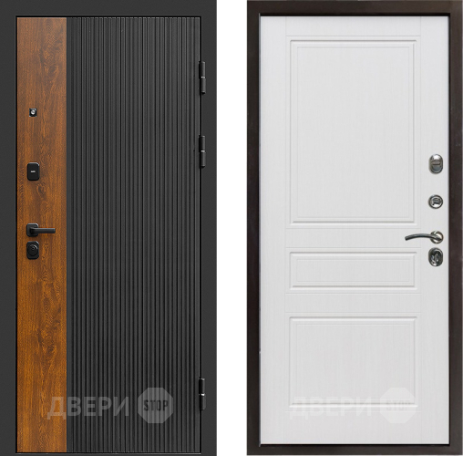 Входная металлическая Дверь Престиж Prestizh Классика Белое дерево в Электростали