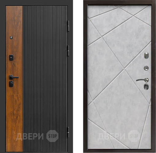 Дверь Престиж Prestizh Лучи Бетон светлый в Электростали