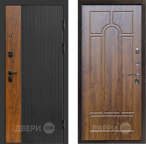 Входная металлическая Дверь Престиж Prestizh Арка Дуб в Электростали