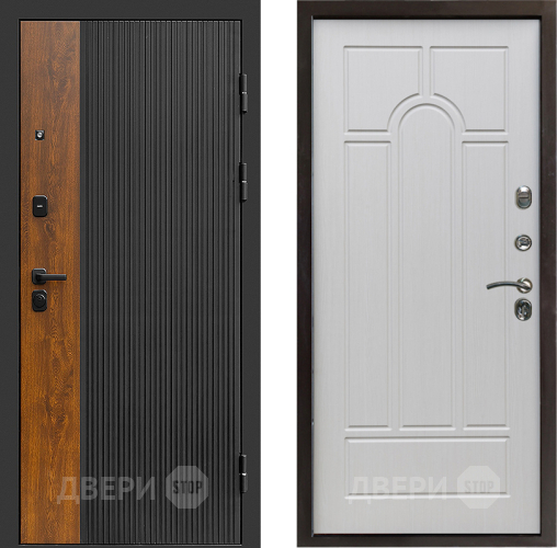 Входная металлическая Дверь Престиж Prestizh Арка Лиственница белая в Электростали