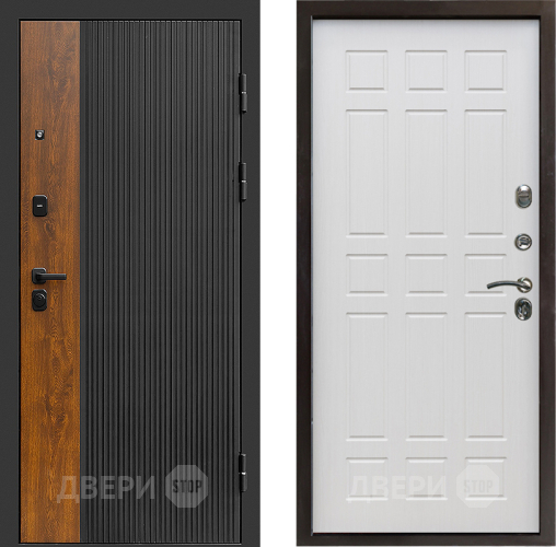 Входная металлическая Дверь Престиж Prestizh Спарта Лиственница белая в Электростали