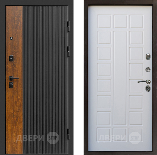 Входная металлическая Дверь Престиж Prestizh Престиж Белое дерево в Электростали