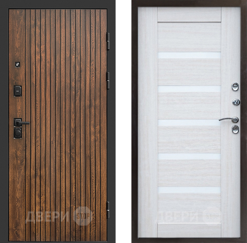 Входная металлическая Дверь Престиж Tvist Царга Лиственница белая в Электростали