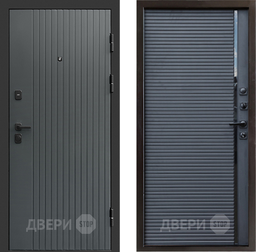 Входная металлическая Дверь Престиж Tvist Grey Porte Черный кварц в Электростали