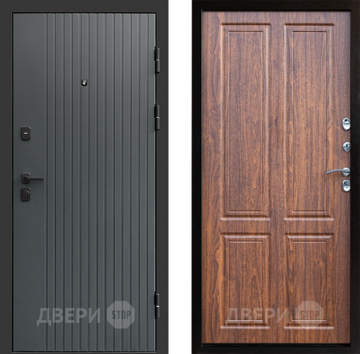 Входная металлическая Дверь Престиж Tvist Grey Премиум Орех светлый в Электростали
