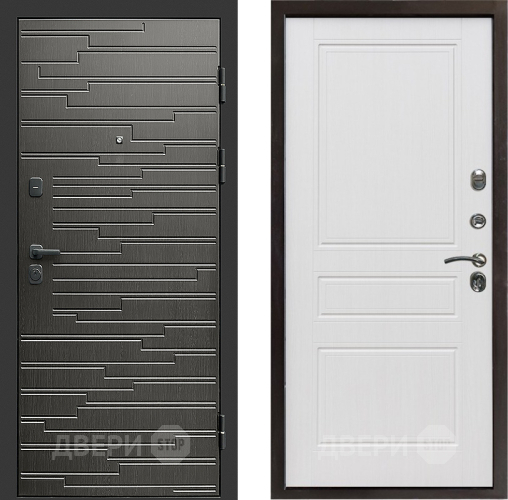 Входная металлическая Дверь Престиж Rivera Классика Белое дерево в Электростали