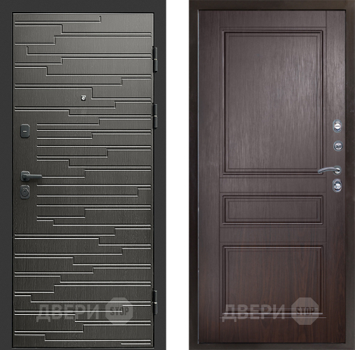 Входная металлическая Дверь Престиж Rivera Классика Венге в Электростали