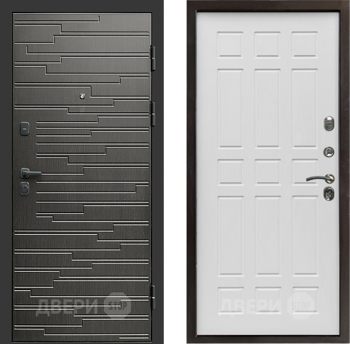 Входная металлическая Дверь Престиж Rivera Спарта Белое дерево в Электростали