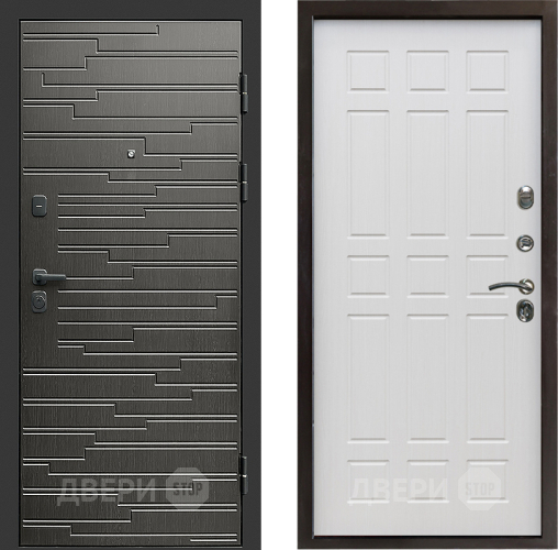 Входная металлическая Дверь Престиж Rivera Спарта Лиственница белая в Электростали