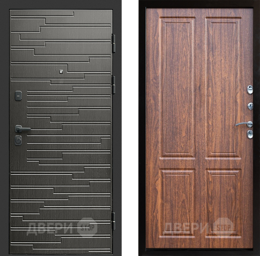 Входная металлическая Дверь Престиж Rivera Премиум Орех светлый в Электростали