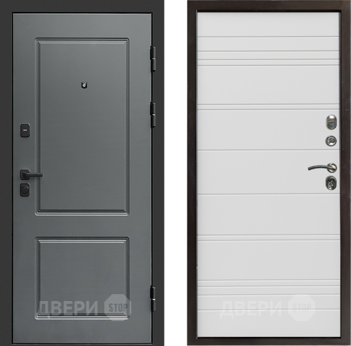 Входная металлическая Дверь Престиж Verona Line Белый в Электростали