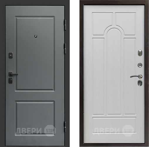 Входная металлическая Дверь Престиж Verona Арка Лиственница белая в Электростали