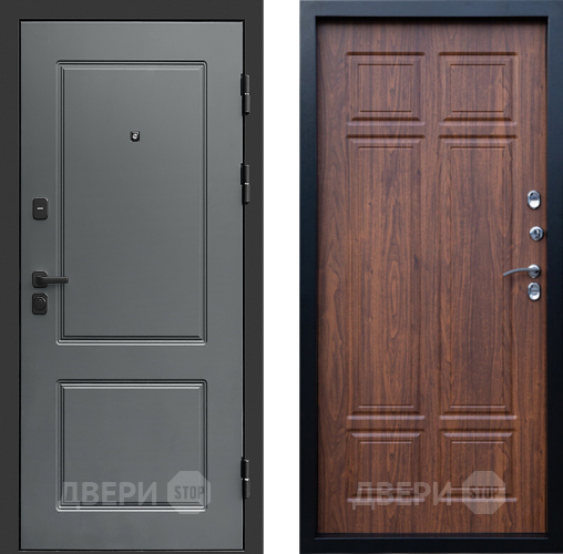 Входная металлическая Дверь Престиж Verona Премиум Орех темный в Электростали