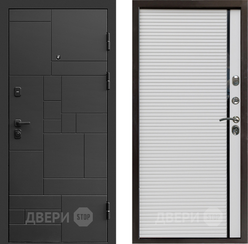 Входная металлическая Дверь Престиж Kvadro Porte Белый в Электростали