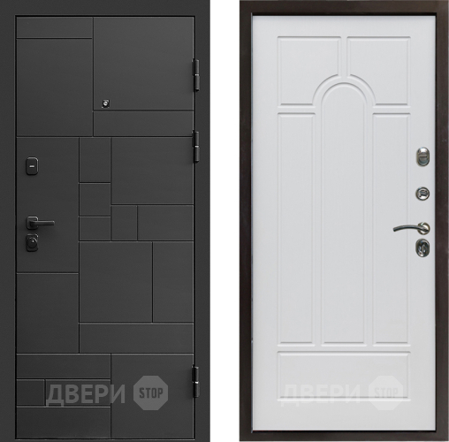 Дверь Престиж Kvadro Арка Белое дерево в Электростали