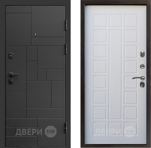 Входная металлическая Дверь Престиж Kvadro Престиж Белое дерево в Электростали