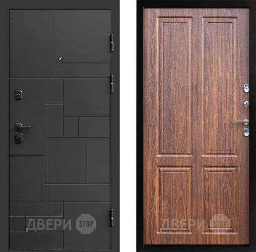 Входная металлическая Дверь Престиж Kvadro Премиум Орех светлый в Электростали