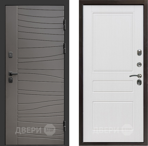 Входная металлическая Дверь Престиж Siciliya Классика Белое дерево в Электростали