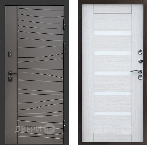 Входная металлическая Дверь Престиж Siciliya Царга Лиственница белая в Электростали