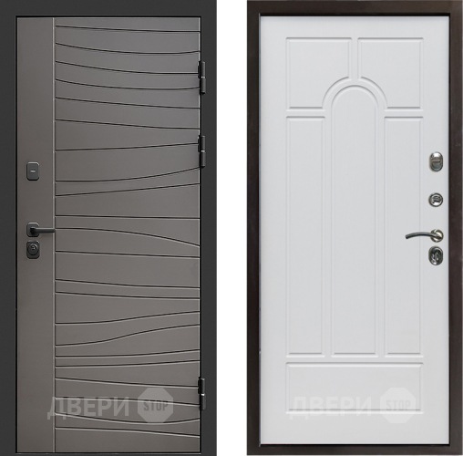 Входная металлическая Дверь Престиж Siciliya Арка Белое дерево в Электростали