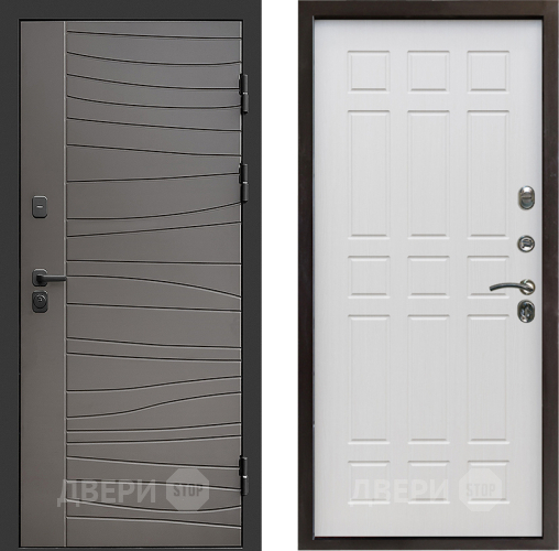 Входная металлическая Дверь Престиж Siciliya Спарта Лиственница белая в Электростали