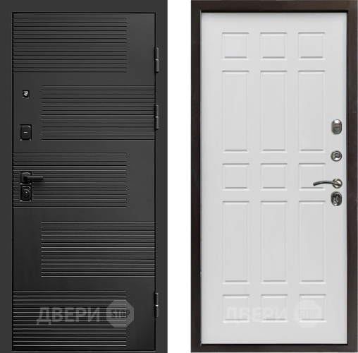 Входная металлическая Дверь Престиж Favorit Спарта Белое дерево в Электростали