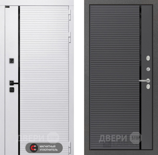 Входная металлическая Дверь Лабиринт (LABIRINT) Royal 22 Графит софт в Электростали