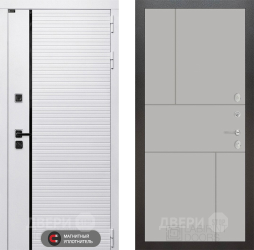 Входная металлическая Дверь Лабиринт (LABIRINT) Royal 21 Грей софт в Электростали