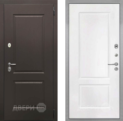 Входная металлическая Дверь Интекрон (INTECRON) Кампо КВ-2 Белый матовый в Электростали