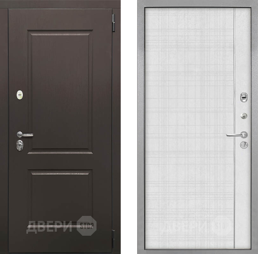 Входная металлическая Дверь Интекрон (INTECRON) Кампо В-07 с молдингом Лофт белый в Электростали