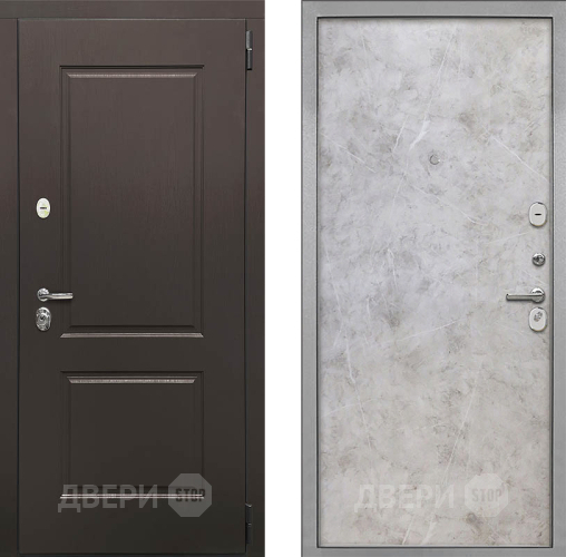 Входная металлическая Дверь Интекрон (INTECRON) Кампо Гладкая Мрамор светлый в Электростали