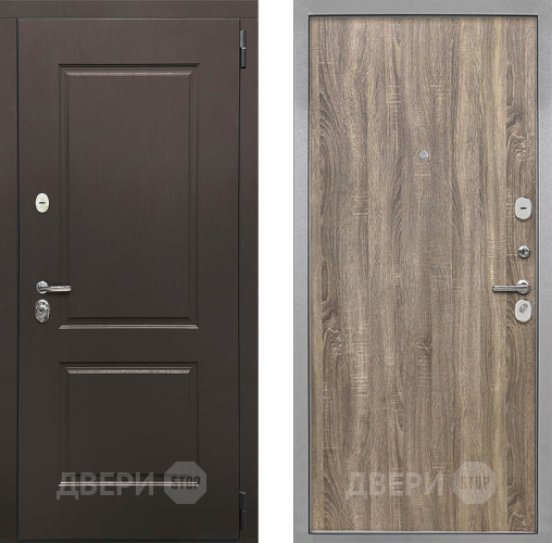 Входная металлическая Дверь Интекрон (INTECRON) Кампо Гладкая Дуб турин в Электростали