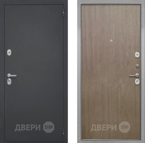 Входная металлическая Дверь Интекрон (INTECRON) Гектор Гладкая шпон Венге коричневый в Электростали