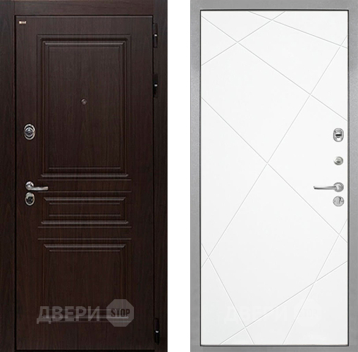 Входная металлическая Дверь Интекрон (INTECRON) Брайтон Тиковое Дерево Лучи-М Софт милк в Электростали