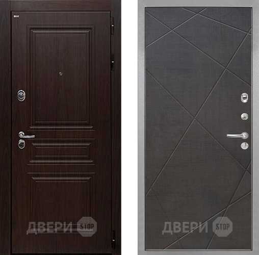 Входная металлическая Дверь Интекрон (INTECRON) Брайтон Тиковое Дерево Лучи-М Венге распил кофе в Электростали