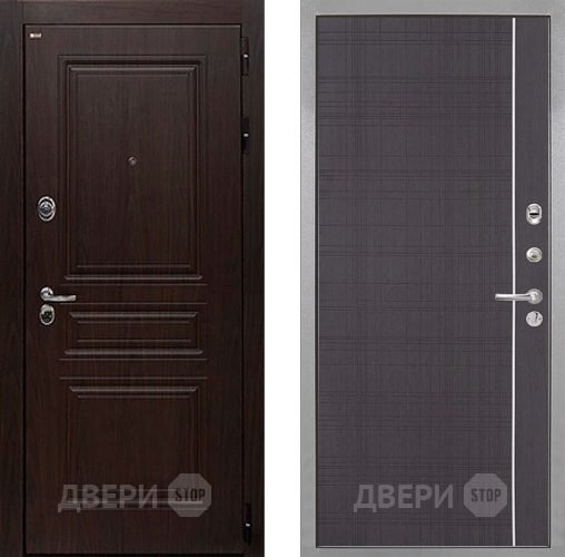 Входная металлическая Дверь Интекрон (INTECRON) Брайтон Тиковое Дерево В-07 с молдингом Венге в Электростали