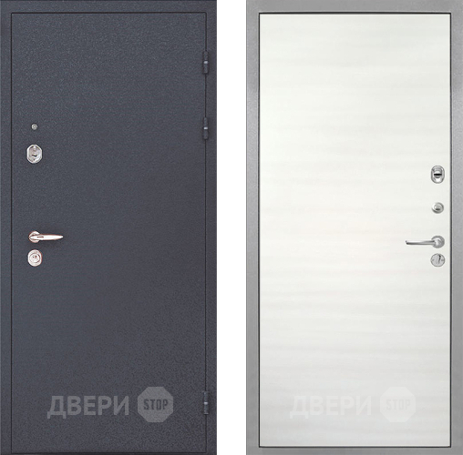 Входная металлическая Дверь Интекрон (INTECRON) Колизей Гладкая Дуб сильвер поперечный в Электростали