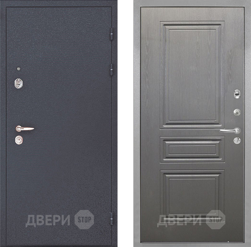 Входная металлическая Дверь Интекрон (INTECRON) Колизей ФЛ-243 Графит вуд дуб в Электростали