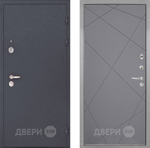 Входная металлическая Дверь Интекрон (INTECRON) Колизей Лучи-М Графит софт в Электростали