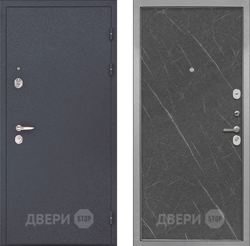 Входная металлическая Дверь Интекрон (INTECRON) Колизей Гладкая Гранит лава оникс в Электростали