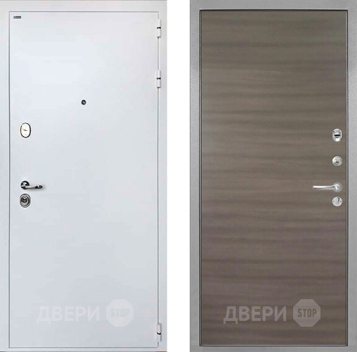 Входная металлическая Дверь Интекрон (INTECRON) Колизей White Гладкая Дуб тоскано поперечный в Электростали