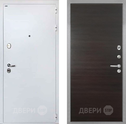 Входная металлическая Дверь Интекрон (INTECRON) Колизей White Гладкая Эковенге поперечный в Электростали