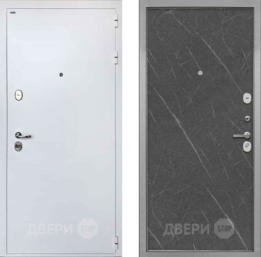 Дверь Интекрон (INTECRON) Колизей White Гладкая Гранит лава оникс в Электростали