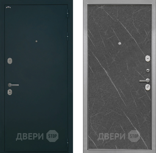 Дверь Интекрон (INTECRON) Греция Гладкая Гранит лава оникс в Электростали