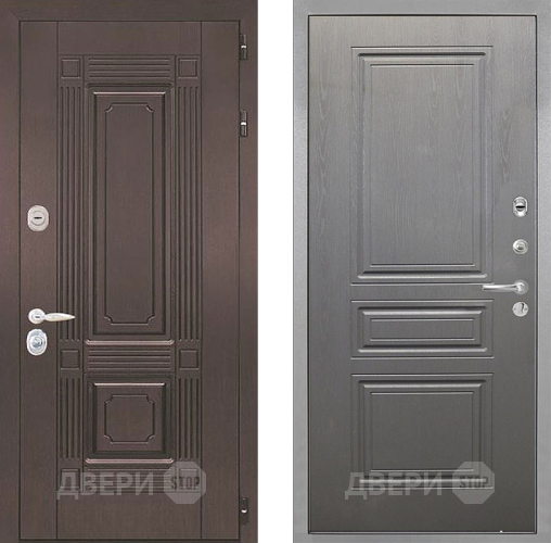 Входная металлическая Дверь Интекрон (INTECRON) Италия ФЛ-243 Графит вуд дуб в Электростали
