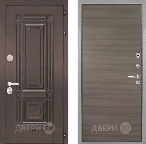 Входная металлическая Дверь Интекрон (INTECRON) Италия Гладкая Дуб тоскано поперечный в Электростали