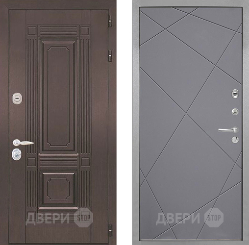 Входная металлическая Дверь Интекрон (INTECRON) Италия Лучи-М Графит софт в Электростали