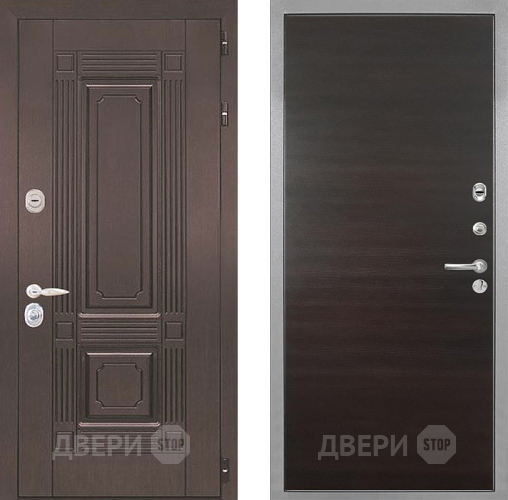 Входная металлическая Дверь Интекрон (INTECRON) Италия Гладкая Эковенге поперечный в Электростали