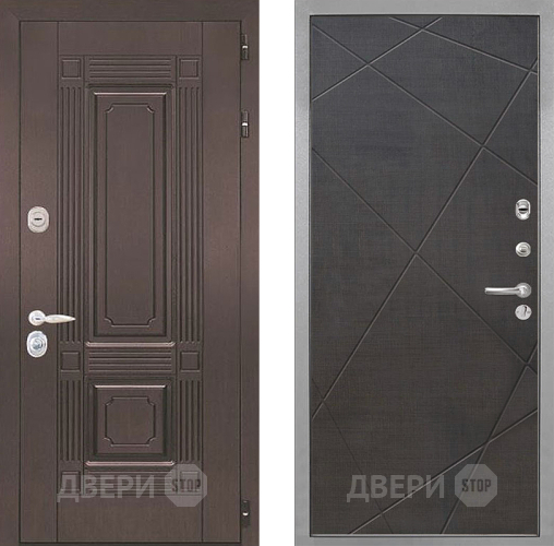 Входная металлическая Дверь Интекрон (INTECRON) Италия Лучи-М Венге распил кофе в Электростали